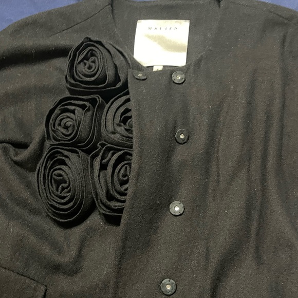 Walter Embellished Black Wool Blazer Wmn Size 6 - Picture 7 of 10